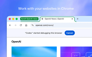 OpenAI 推出 Codex Chrome 扩展