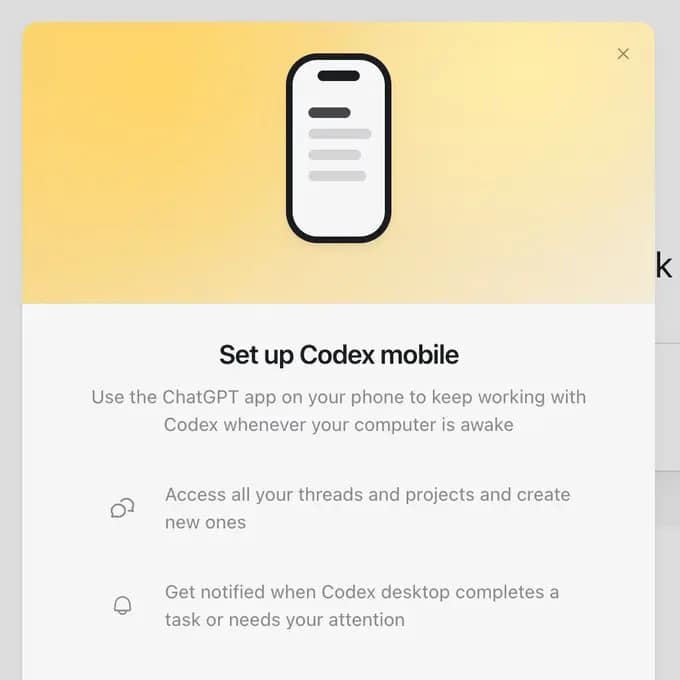 Codex 移动端控制预热视频截图